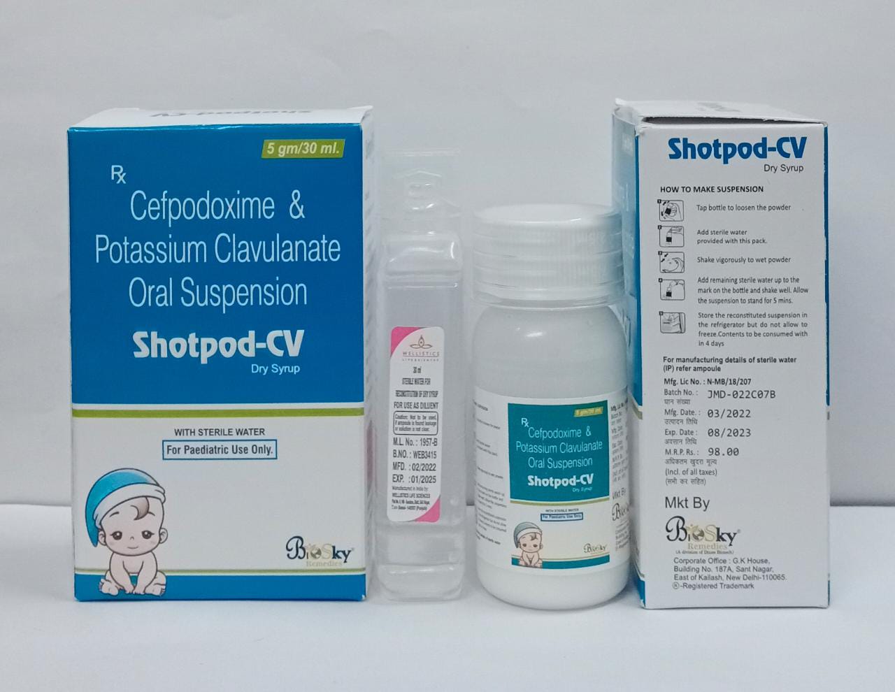 SHOTPOD CV -DRY SYRUP 
